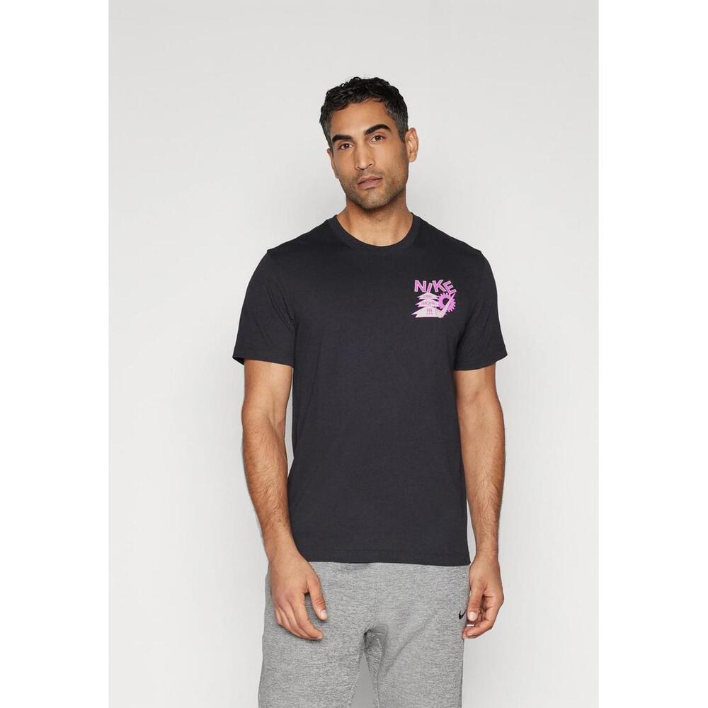 Nike Black Dri-FIT Graphic T-Shirt - Medium